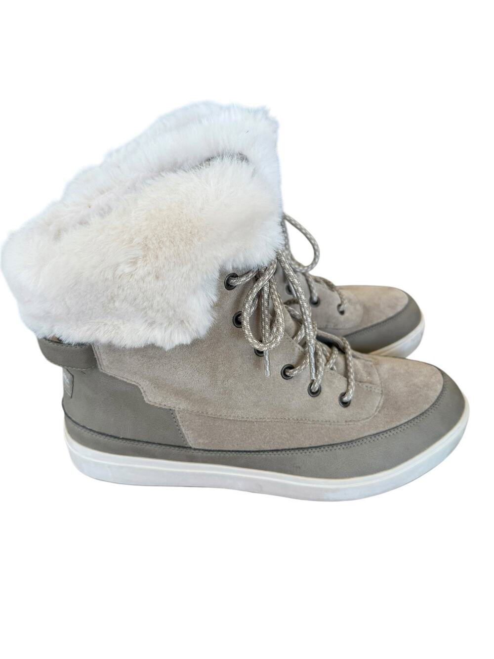 Koolaburra by UGG Ryanna Waterproof Boots Women’s 10 Dune Suede Faux Fur Winter